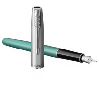 Ручка перьевая Parker "Sonnet Sand Blasted Metal&Green Lacquer" черная, 0,8мм, подарочная упаковка, 359510 Ручка перьевая Parker "Sonnet Sand Blasted Metal&Green Lacquer" черная, 0,8мм, подарочная упаковка, 359510