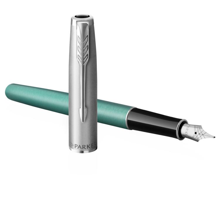 Ручка перьевая Parker "Sonnet Sand Blasted Metal&Green Lacquer" черная, 0,8мм, подарочная упаковка, 359510 Ручка перьевая Parker "Sonnet Sand Blasted Metal&Green Lacquer" черная, 0,8мм, подарочная упаковка, 359510
