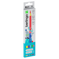 Карандаши цветные двусторонние Berlingo "SuperSoft. Duo", 12цв., 06шт., трехгр., заточ., европодвес, 299039 Карандаши цветные двусторонние Berlingo "SuperSoft. Duo", 12цв., 06шт., трехгр., заточ., европодвес, 299039