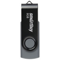 Память Smart Buy "Twist"  8GB, USB 2.0 Flash Drive, черный, 350469