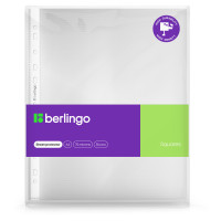 Папка-вкладыш с перфорацией Berlingo "Squares", А4, 70мкм, рельефная текстура, матовая, в пакете, 100 штук, 358892 Папка-вкладыш с перфорацией Berlingo "Squares", А4, 70мкм, рельефная текстура, матовая, в пакете, 100 штук, 358892