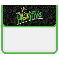 Папка для тетрадей 1 отделение, ArtSpace "Positive smile", А5, пластик, на липучке, 380255 Папка для тетрадей 1 отделение, ArtSpace "Positive smile", А5, пластик, на липучке, 380255