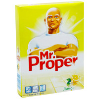 Средство для мытья полов и стен Mr.Proper "Лимон", порошок, 400г, 225751 Средство для мытья полов и стен Mr.Proper "Лимон", порошок, 400г, 225751
