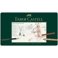Набор художественных изделий Faber-Castell "Pitt Monochrome", 33 предмета, метал. коробка, 285945 Набор художественных изделий Faber-Castell "Pitt Monochrome", 33 предмета, метал. коробка, 285945