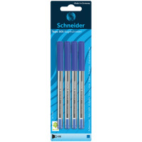 Набор шариковых ручек Schneider "Tops 505 M" 4шт., синие, 1,0мм, прозрачный корпус, блистер, 300691 Набор шариковых ручек Schneider "Tops 505 M" 4шт., синие, 1,0мм, прозрачный корпус, блистер, 300691