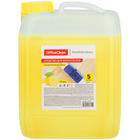 Средство для мытья полов OfficeClean Proffesional "Лимон", концентрат, канистра, 5л, 257299 Средство для мытья полов OfficeClean Proffesional "Лимон", концентрат, канистра, 5л, 257299