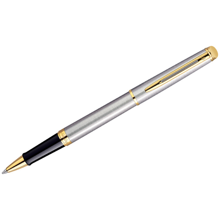 Ручка-роллер Waterman "Hemisphere Stainless Steel GT" черная, 0,8мм, подарочная упаковка, 180947 Ручка-роллер Waterman "Hemisphere Stainless Steel GT" черная, 0,8мм, подарочная упаковка, 180947