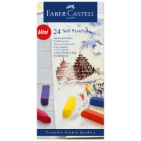 Пастель Faber-Castell "Soft pastels", 24 цвета, мини, картон. упаковка, 285951 Пастель Faber-Castell "Soft pastels", 24 цвета, мини, картон. упаковка, 285951