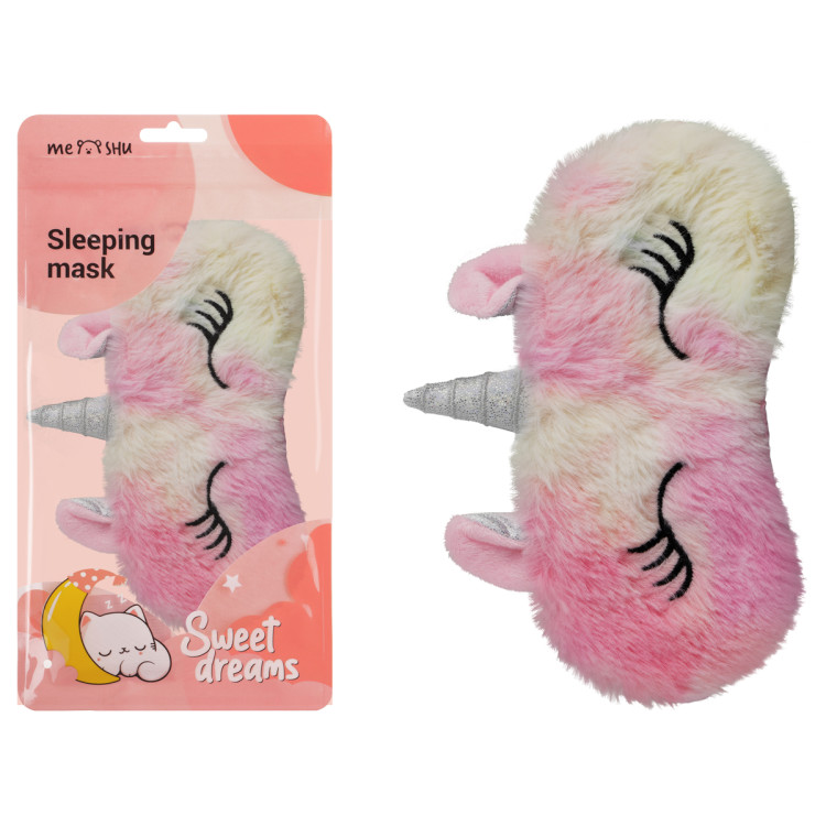 Маска для сна MESHU "Sleeping unicorn", пакет zip-lock, европодвес, 368934 Маска для сна MESHU "Sleeping unicorn", пакет zip-lock, европодвес, 368934