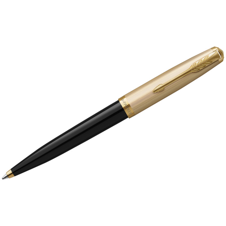 Ручка шариковая Parker "51 Deluxe Black GT" черная, 1,0мм, поворот., подарочная упаковка, 347048 Ручка шариковая Parker "51 Deluxe Black GT" черная, 1,0мм, поворот., подарочная упаковка, 347048
