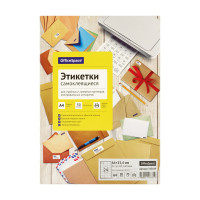 Этикетки самоклеящиеся А4 50л. OfficeSpace, белые, 24 фр. (64*33,4), 70г/м2, 345649 Этикетки самоклеящиеся А4 50л. OfficeSpace, белые, 24 фр. (64*33,4), 70г/м2, 345649