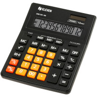Калькулятор настольный Eleven Business Line CDB1201-BK/OR, 12 разрядов, двойное питание, 155*205*35мм, черный/оранжевый, 365633 Калькулятор настольный Eleven Business Line CDB1201-BK/OR, 12 разрядов, двойное питание, 155*205*35мм, черный/оранжевый, 365633