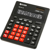 Калькулятор настольный Eleven Business Line CDB1201-BK/RD, 12 разрядов, двойное питание, 155*205*35мм, черный/красный, 365634 Калькулятор настольный Eleven Business Line CDB1201-BK/RD, 12 разрядов, двойное питание, 155*205*35мм, черный/красный, 365634
