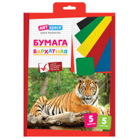 Бархатная бумага А4, ArtSpace, 5л., 5цв., в папке с европодвесом, 213517 Бархатная бумага А4, ArtSpace, 5л., 5цв., в папке с европодвесом, 213517