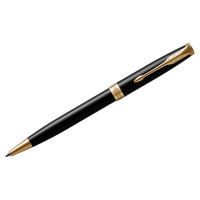 Ручка шариковая Parker "Sonnet Black Lacquer GT" черная, 1,0мм, поворот., подарочная упаковка, 240069 Ручка шариковая Parker "Sonnet Black Lacquer GT" черная, 1,0мм, поворот., подарочная упаковка, 240069