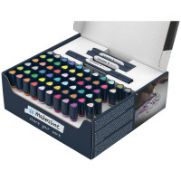 Набор двухсторонних маркеров-кистей Schneider "Twinmarker Paint-It" 72 предмета, на водной основе, кисть/пулевидный, 348441 Набор двухсторонних маркеров-кистей Schneider "Twinmarker Paint-It" 72 предмета, на водной основе, кисть/пулевидный, 348441