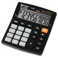 Калькулятор настольный Eleven SDC-810NR, 10 разрядов, двойное питание, 127*105*21мм, черный, 339214 Калькулятор настольный Eleven SDC-810NR, 10 разрядов, двойное питание, 127*105*21мм, черный, 339214