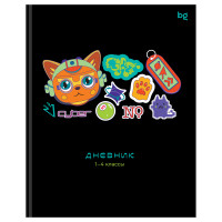 Дневник 1-4 кл. 48л. (ЛАЙТ) BG "Cyber cat", глянцевая ламинация, 376834
