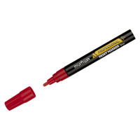 Маркер-краска MunHwa "Professional Paint Marker" красная, 4мм, нитро-основа, 377883