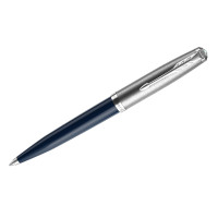 Ручка шариковая Parker "51 Midnight Blue CT" черная, 1,0мм, поворот., подарочная упаковка, 317504 Ручка шариковая Parker "51 Midnight Blue CT" черная, 1,0мм, поворот., подарочная упаковка, 317504