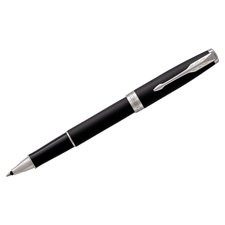 Ручка-роллер Parker "Sonnet Matte Black CT" черная, 0,8мм, подарочная упаковка, 240083 Ручка-роллер Parker "Sonnet Matte Black CT" черная, 0,8мм, подарочная упаковка, 240083