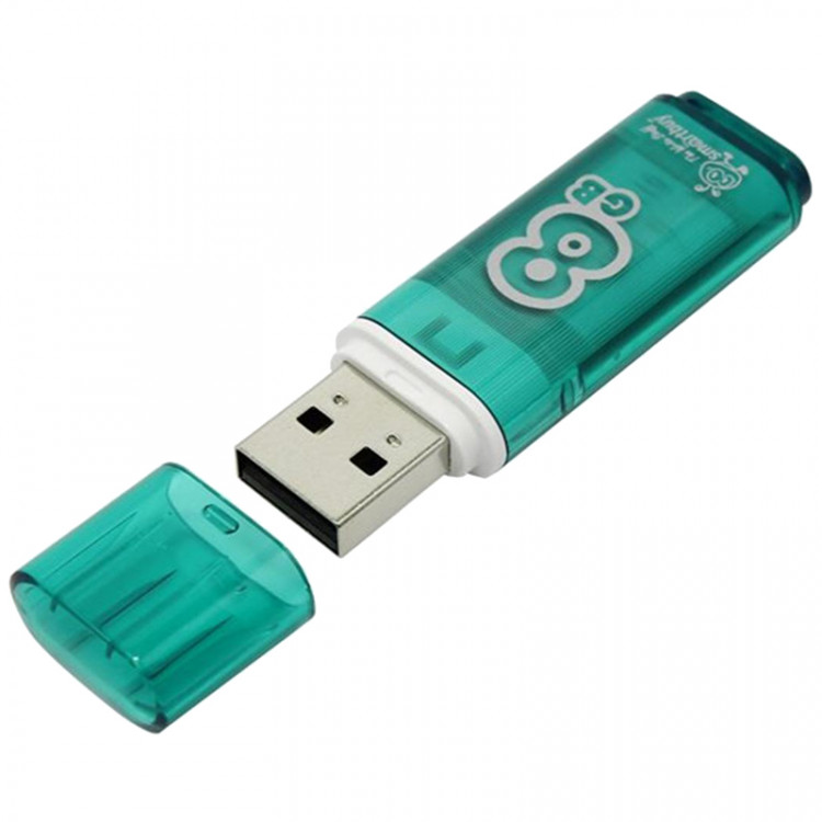Память Smart Buy "Glossy" 8GB, USB 2.0 Flash Drive, зеленый, 230848 Память Smart Buy "Glossy" 8GB, USB 2.0 Flash Drive, зеленый, 230848