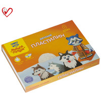 Пластилин Мульти-Пульти "Енот на Аляске", 08 цветов, 120г, со стеком, картон, 236487 Пластилин Мульти-Пульти "Енот на Аляске", 08 цветов, 120г, со стеком, картон, 236487