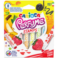 Фломастеры-штампы двусторонние Carioca "Perfume Stamps", 08цв., ароматизированные, смываемые, картон, 302281 Фломастеры-штампы двусторонние Carioca "Perfume Stamps", 08цв., ароматизированные, смываемые, картон, 302281