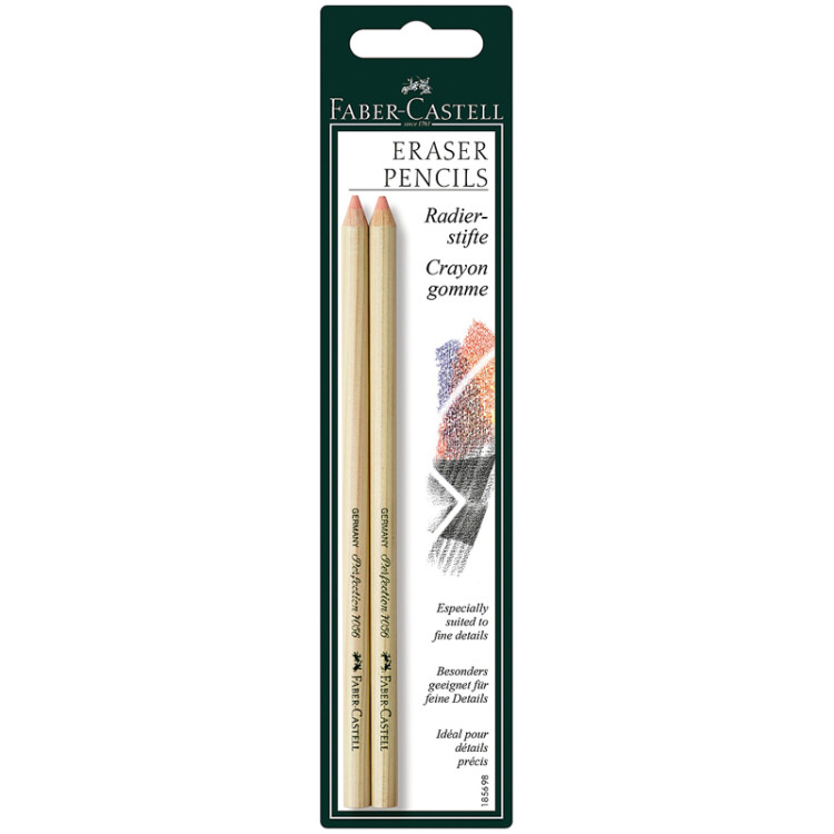 Набор ластиков-карандашей Faber-Castell "Perfection", 2шт., блистер, 286959 Набор ластиков-карандашей Faber-Castell "Perfection", 2шт., блистер, 286959