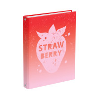 Тетрадь на кольцах А5, 240л., BG "Strawberry", матовая ламинация, 358352