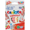Фломастеры-штампы двусторонние Carioca "Stamp Markers", 06цв., смываемые, картон, европодвес, 229558 Фломастеры-штампы двусторонние Carioca