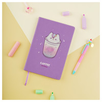 Ежедневник недатированный A5, 136л., кожзам, MESHU "Magic. Catffee house", тон. блок, аппликация с анимированным изображением, закладка-ляссе, 358433 Ежедневник недатированный A5, 136л., кожзам, MESHU "Magic. Catffee house", тон. блок, аппликация с анимированным изображением, закладка-ляссе, 358433