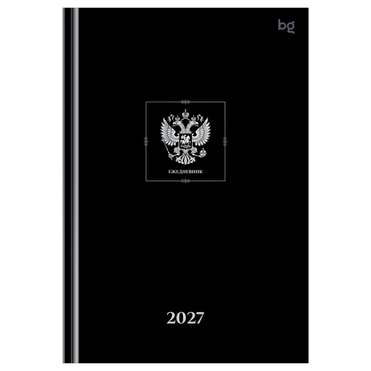 Ежедневник датированный 2027г., А5, 176л., 7БЦ BG "Орел", глянцевая ламинация, 390473 Ежедневник датированный 2027г., А5, 176л., 7БЦ BG "Орел", глянцевая ламинация, 390473