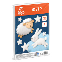 Фетр Мульти-Пульти, А4, 10л., 1цв., 1мм, жесткий, 385548 Фетр Мульти-Пульти, А4, 10л., 1цв., 1мм, жесткий, 385548
