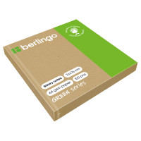 Самоклеящийся блок Berlingo "Green Series", 76*76мм, 100л., крафтовая бумага, 338489 Самоклеящийся блок Berlingo "Green Series", 76*76мм, 100л., крафтовая бумага, 338489