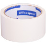 Клейкая лента упаковочная OfficeSpace, 48мм*40м, 45мкм, белая, ШК, 219505