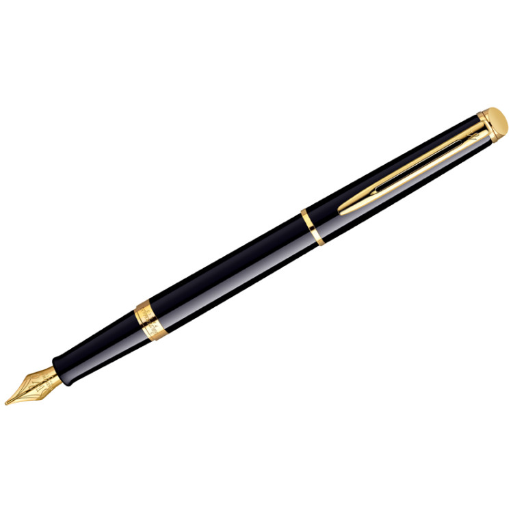 Ручка перьевая Waterman "Hemisphere Mars Black GT" синяя, 0,8мм, подарочная упаковка, 184190 Ручка перьевая Waterman "Hemisphere Mars Black GT" синяя, 0,8мм, подарочная упаковка, 184190