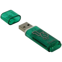 Память Smart Buy "Glossy" 16GB, USB 2.0 Flash Drive, зеленый, 230852 Память Smart Buy "Glossy" 16GB, USB 2.0 Flash Drive, зеленый, 230852