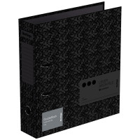 Папка-регистратор Berlingo "DoubleBlack", 80мм, ламинированная, черная, с рисунком, 318767 Папка-регистратор Berlingo "DoubleBlack", 80мм, ламинированная, черная, с рисунком, 318767