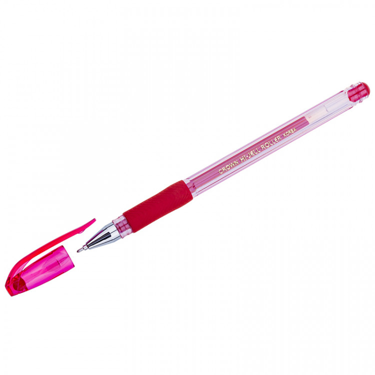 Ручка гелевая Crown "Hi-Jell Needle Grip" красная, 0,7мм, грип, игольчатый стержень,1 штука, 245942 Ручка гелевая Crown "Hi-Jell Needle Grip" красная, 0,7мм, грип, игольчатый стержень,1 штука, 245942