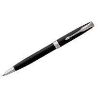 Ручка шариковая Parker "Sonnet Matte Black СT" черная, 1,0мм, поворот., подарочная упаковка, 240067 Ручка шариковая Parker "Sonnet Matte Black СT" черная, 1,0мм, поворот., подарочная упаковка, 240067
