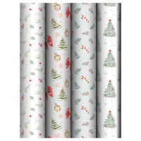 Упаковочная бумага глянц. 70*100см, MESHU "Christmas decoration", 80г/м2, ассорти 4 дизайна, 383275 Упаковочная бумага глянц. 70*100см, MESHU "Christmas decoration", 80г/м2, ассорти 4 дизайна, 383275