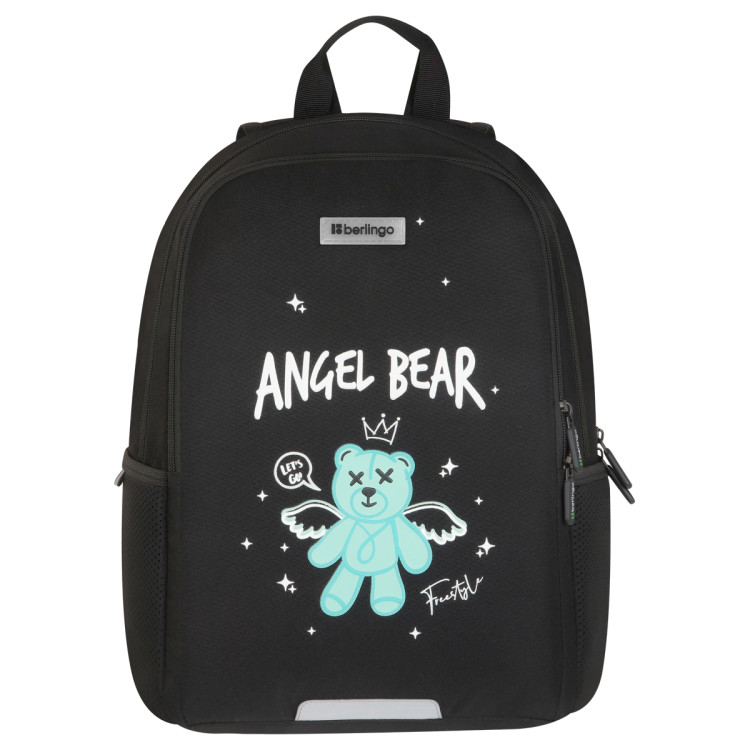 Рюкзак Berlingo UltraComfort "Angel bear" 38*28,5*16см, 2 отделения, 2 кармана, эргономичная спинка, 389810