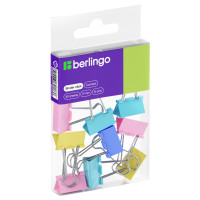 Зажимы для бумаг 19мм, Berlingo, 10шт., цветные, ПВХ упак., европодвес, ассорти пастель, 330193 Зажимы для бумаг 19мм, Berlingo, 10шт., цветные, ПВХ упак., европодвес, ассорти пастель, 330193