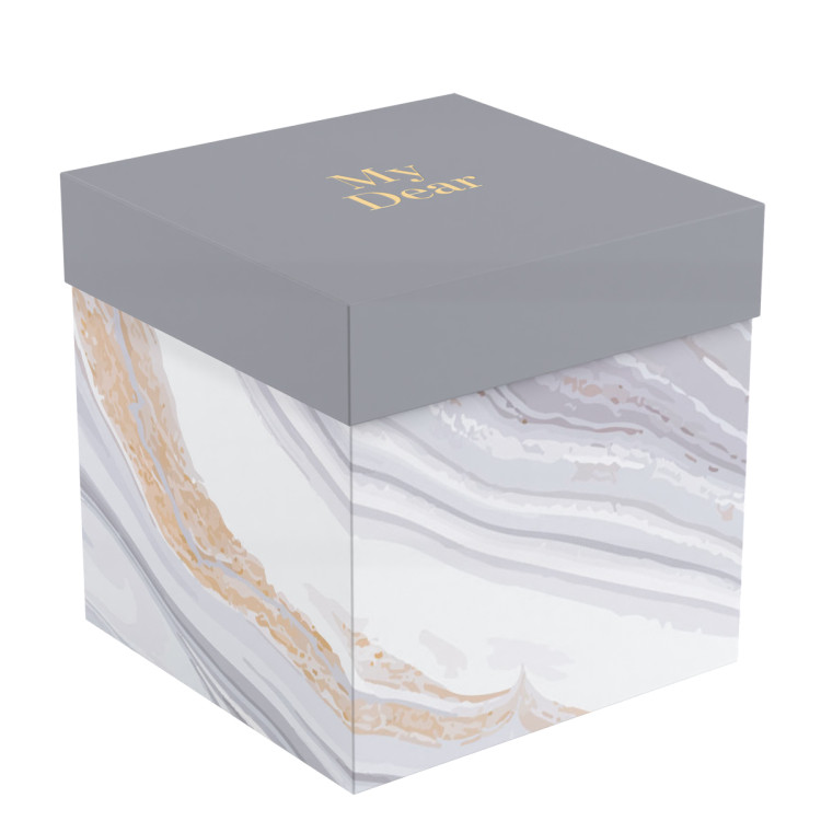 Коробка складная подарочная MESHU "Marble", (15*15*15см), отд фольгой, 372565 Коробка складная подарочная MESHU "Marble", (15*15*15см), отд фольгой, 372565