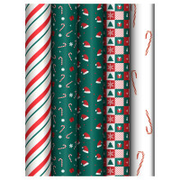 Упаковочная бумага глянц. 70*100см, MESHU "Christmas pattern", 80г/м2, ассорти 5 дизайнов, 383280 Упаковочная бумага глянц. 70*100см, MESHU "Christmas pattern", 80г/м2, ассорти 5 дизайнов, 383280