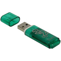 Память Smart Buy "Glossy" 32GB, USB 2.0 Flash Drive, зеленый, 230856 Память Smart Buy "Glossy" 32GB, USB 2.0 Flash Drive, зеленый, 230856