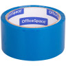 Клейкая лента упаковочная OfficeSpace, 48мм*40м, 45мкм, синяя, ШК, 212007