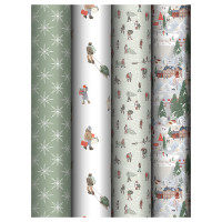 Упаковочная бумага глянц. 70*100см, MESHU "Winter time", 80г/м2, ассорти 5 дизайнов, 383283 Упаковочная бумага глянц. 70*100см, MESHU "Winter time", 80г/м2, ассорти 5 дизайнов, 383283