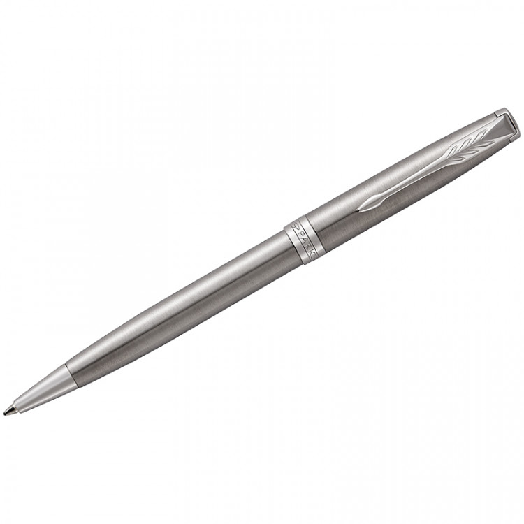 Ручка шариковая Parker "Sonnet Stainless Steel CT" черная, 1,0мм, поворот., подарочная упаковка, 240063 Ручка шариковая Parker "Sonnet Stainless Steel CT" черная, 1,0мм, поворот., подарочная упаковка, 240063